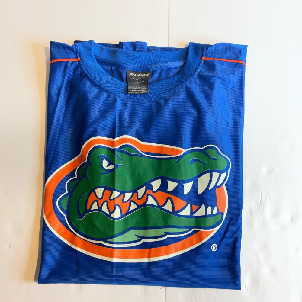 Mens Pro Edge Florida Gators UF Blue Pullover Jersey Shirt Size 2XL XXL